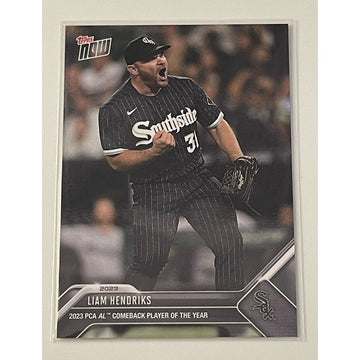 Liam Hendriks 2023 Topps NOW limited edition baseball card AL Comeback Player White Sox PCA-3