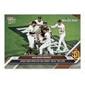 San Diego Padres 2024 Topps NOW Largest Crowd MLB trading card featuring Fernando Tatís Jr., Yu Darvish, and Manny Machado