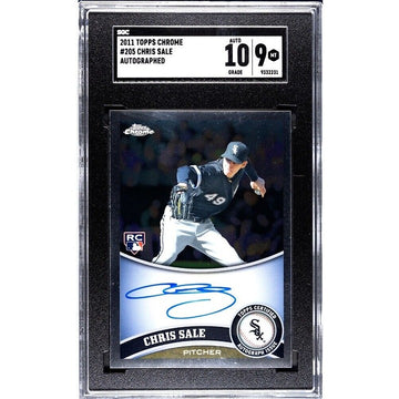 Chris Sale RC AUTO 2011 Topps CHROME MLB Chicago-Boston Sox/ATL Braves CY? SGC 9