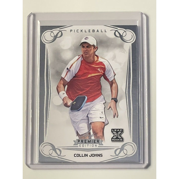 First Ever Pickleball ! 2023 Leaf Premier Collins Johns RC Premier Foil  Card 19