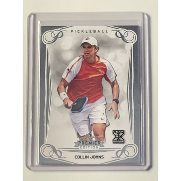 First Ever Pickleball ! 2023 Leaf Premier Collins Johns RC Premier Foil  Card 19