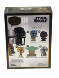 Funko Pop Pin Star Wars The Mandalorian chrome enamel collectible packaging back view