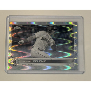 2022 Topps Chrome Jared Kelenic Seattle Refractor Card 135 - MLB Mariners/Braves