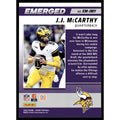 J.J. McCarthy Emerged RC 2024 Score Minnesota Vikings rookie football card