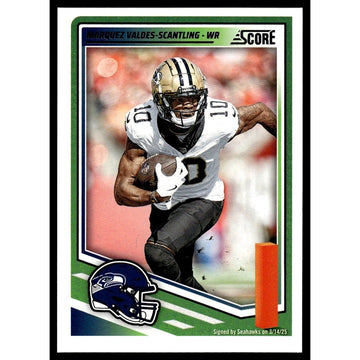2025 NFL SCORE Panini Football Card Marquez Valdes-Scantling Seahawks 155 - Mint