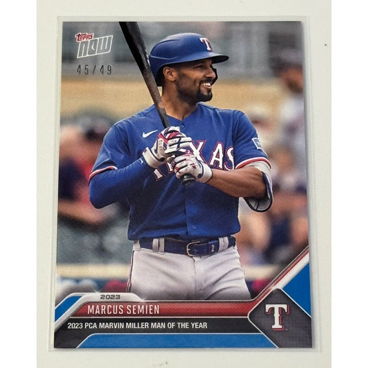 2023 Topps NOW 45/49 Marcus Semien Players Choice #PCA-2 MLB Texas Rangers Card*