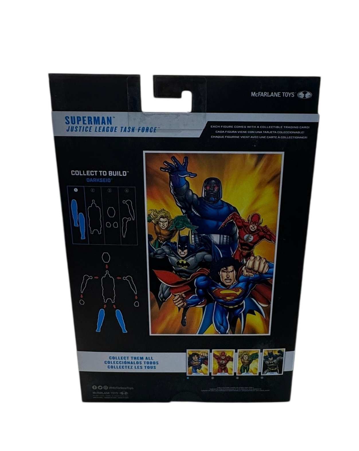 McFarlane DC Multiverse Superman Justice League Task Force sealed figure with accessories and trading card