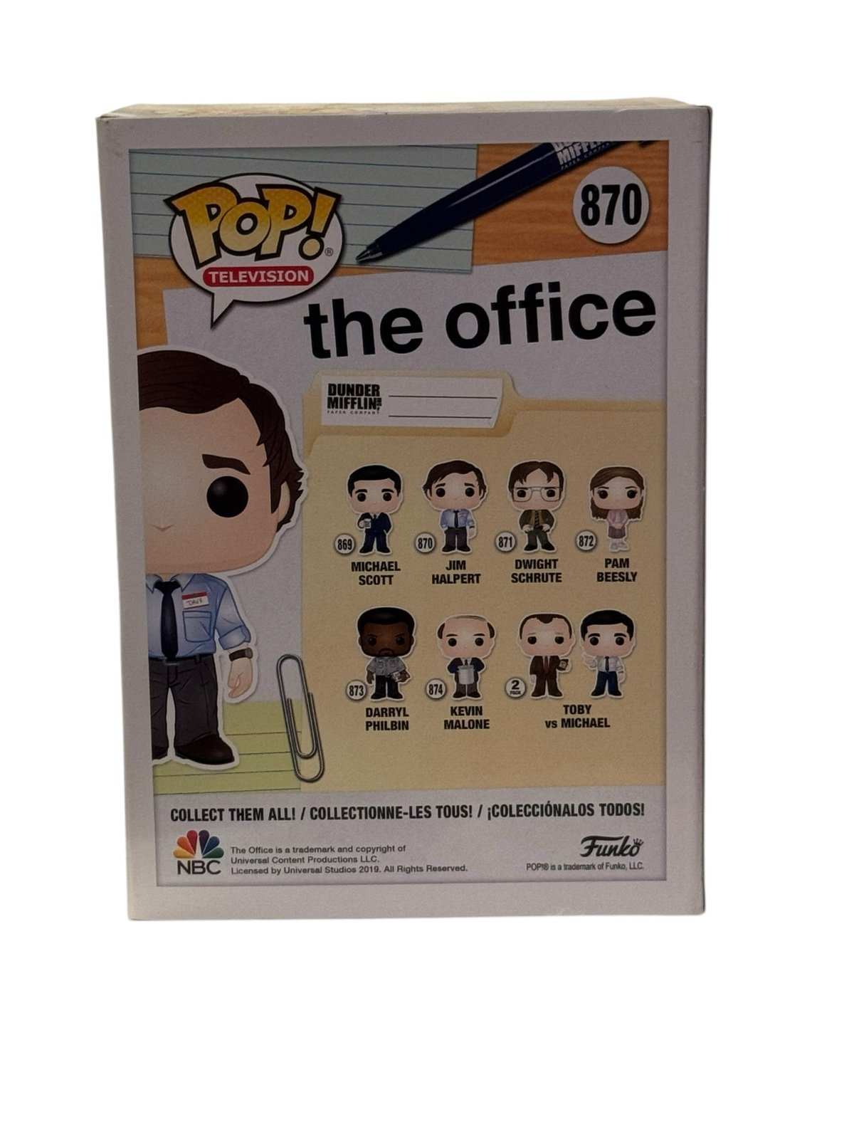 Funko Pop The Office Jim Halpert vinyl figure boxed collectible