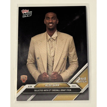 Alex Sarr RC* - 2024 TOPPS NOW NBA Wizards Rookie Draft Night Card D-2 - IN HAND