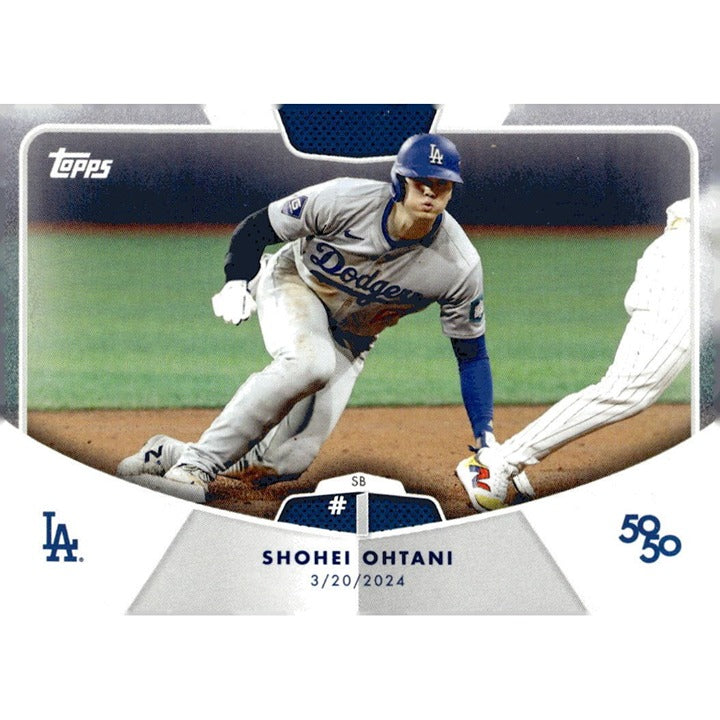 50/50 LIMITED EDITION! Shohei Ohtani MLB LA Dodgers 2024 TOPPS NOW Season HR #1