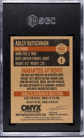 2021 ONYX VINTAGE Adley Rutschman RC autographed baseball card with blue ink, graded SGC 9.5