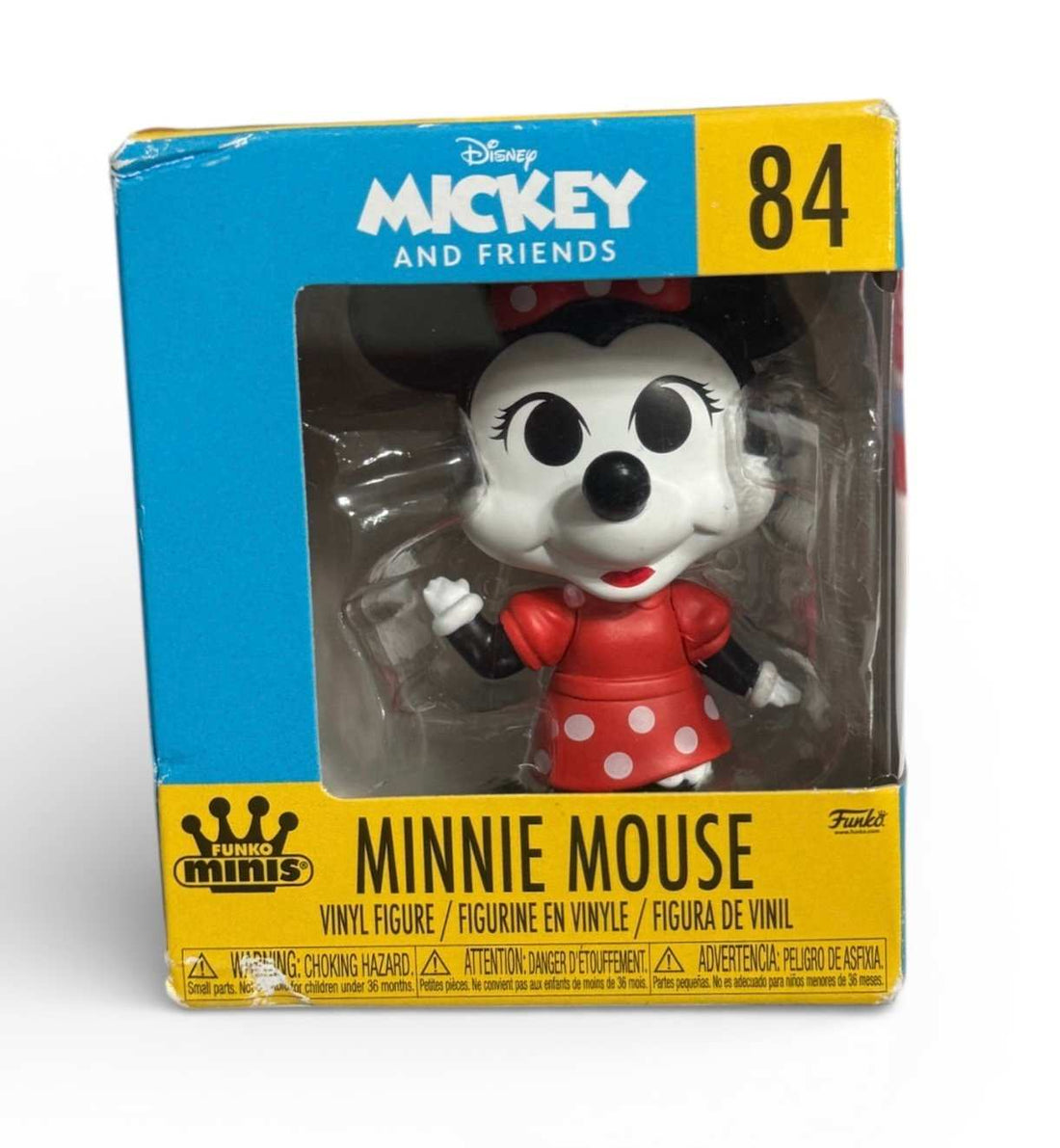 Minnie Mouse Funko Minis vinyl figure in red polka dot dress boxed Disney Mickey and Friends 84