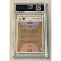 1991-92 Upper Deck Michael Jordan NBA East All-Star PSA 9 graded basketball card back view