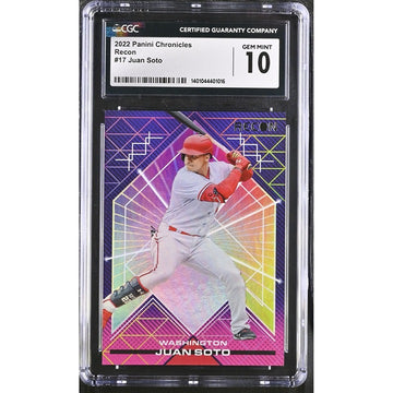 2022 Panini Chronicles - MLB Washington Nationals - Juan Soto #17 CGC 10 - Recon
