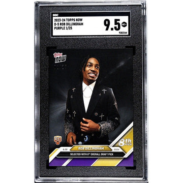 1/25 Rob Dillingham RC* - 2024 TOPPS NOW Basketball #D5 8th Pick TWolves SGC 9.5