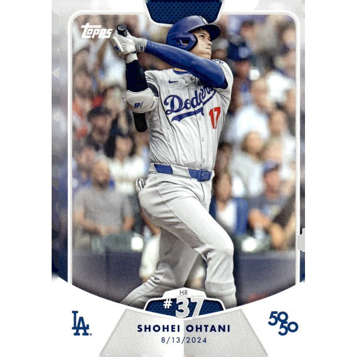 50/50 LIMITED EDITION! Shohei Ohtani MLB LA Dodgers 2024 TOPPS NOW Season #HR 37