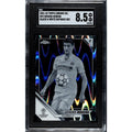 Gerard Moreno 2021-22 Topps Chrome Black & White RayWave UEFA Champions League trading card graded 8.5