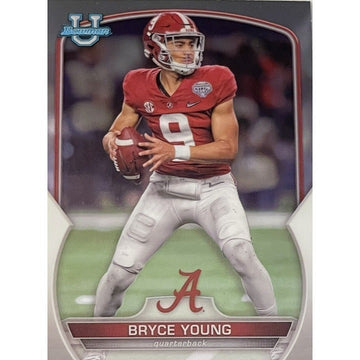 Bryce Young 2022 1st Bowman Chrome U Refractor #1 - Crimson Tide/NFL Panthers #1