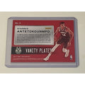 Giannis Antetokounmpo 2020-21 Panini NBA Hoops Vanity Plates basketball card Milwaukee Bucks