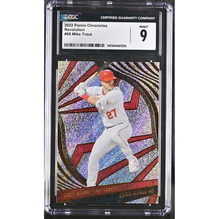 2022 Panini Chronicles Revolution - MLB Los Angeles Angels- Mike Trout #68 CGC 9