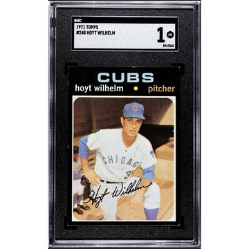 1971 Topps Hoyt Wilhelm* Graded Vintage MLB Cubs Baseball Card Card #248 - SGC 1