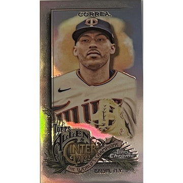 CARLOS CORREA MINI 2022 Topps Allen & Ginter REFRACTOR #117 MLB Minnesota Twins*
