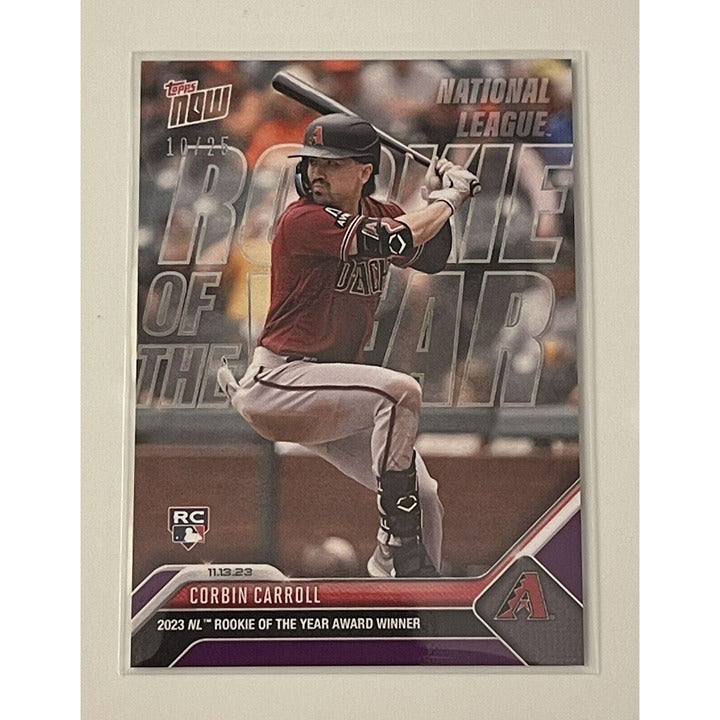 10/25 Corbin Carroll - 2023 MLB TOPPS NOW Card OS11 Rookie Of The Year - In Hand