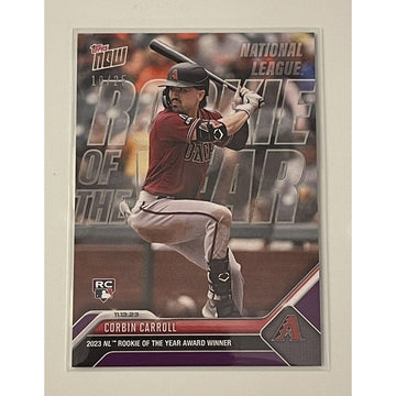 10/25 Corbin Carroll - 2023 MLB TOPPS NOW Card OS11 Rookie Of The Year - In Hand