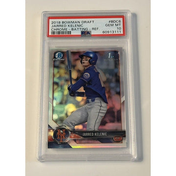 2018 Bowman Chrome Draft Jarred Kelenic RC GEM Mint #BDC-6  MLB Braves - PSA 10*