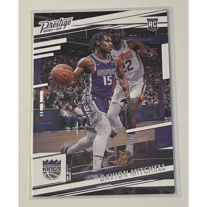 2021-22 Panini Chronicles Prestige #51 Davion Mitchell Kings RC Basketball Card*