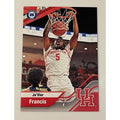 JaVier Francis 2022 NCAA Houston Cougars basketball trading card dunking