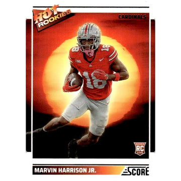 2024 NFL Score Football #8 Marvin Harrison Jr. Hot Rookies Cardinals - Near Mint