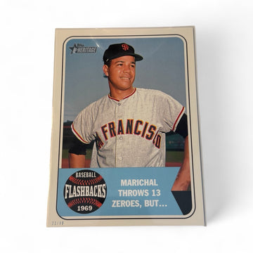 /49 OVERSIZED* Juan Marical - 2018 Topps Heritage FB BF-JM - 1969 MLB SF Giants*