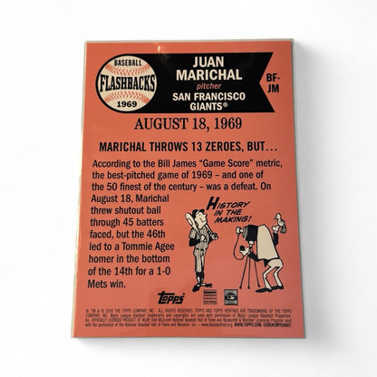 /49 OVERSIZED* Juan Marical - 2018 Topps Heritage FB BF-JM - 1969 MLB SF Giants*