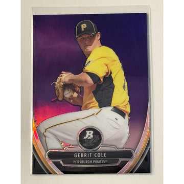 2013 Bowman Platinum Refractor rookie card of Gerrit Cole Pittsburgh Pirates MLB in mint condition