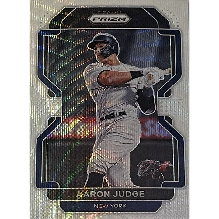 Aaron Judge* - 2022 Panini WHITE WAVE PRIZM Refractor* #239 NY Yankees ALL RISE!