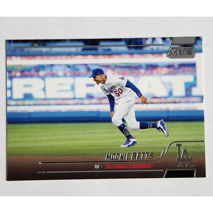 2022 Topps Stadium Club Mookie Betts baseball card Los Angeles Dodgers number 150