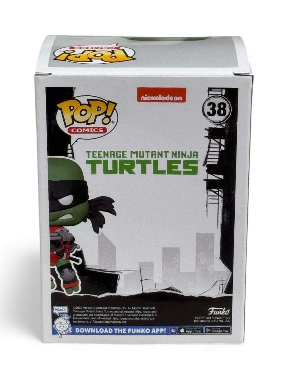 Funko Pop Comics Teenage Mutant Ninja Turtles Dark Leonardo PX Exclusive figure in sealed box