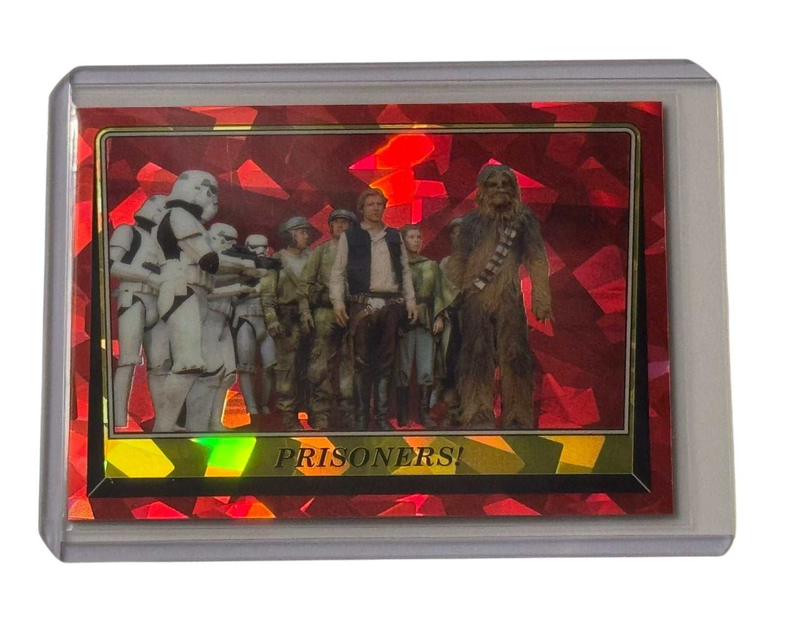 Star Wars Return Of The Jedi 40th Anniversary Han Leia Chewbacca Prisoners Red Parallel card