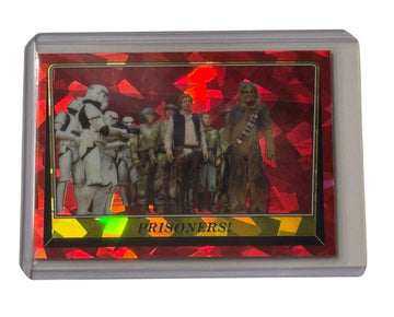 Star Wars Return Of The Jedi 40th Anniversary Han Leia Chewbacca Prisoners Red Parallel card