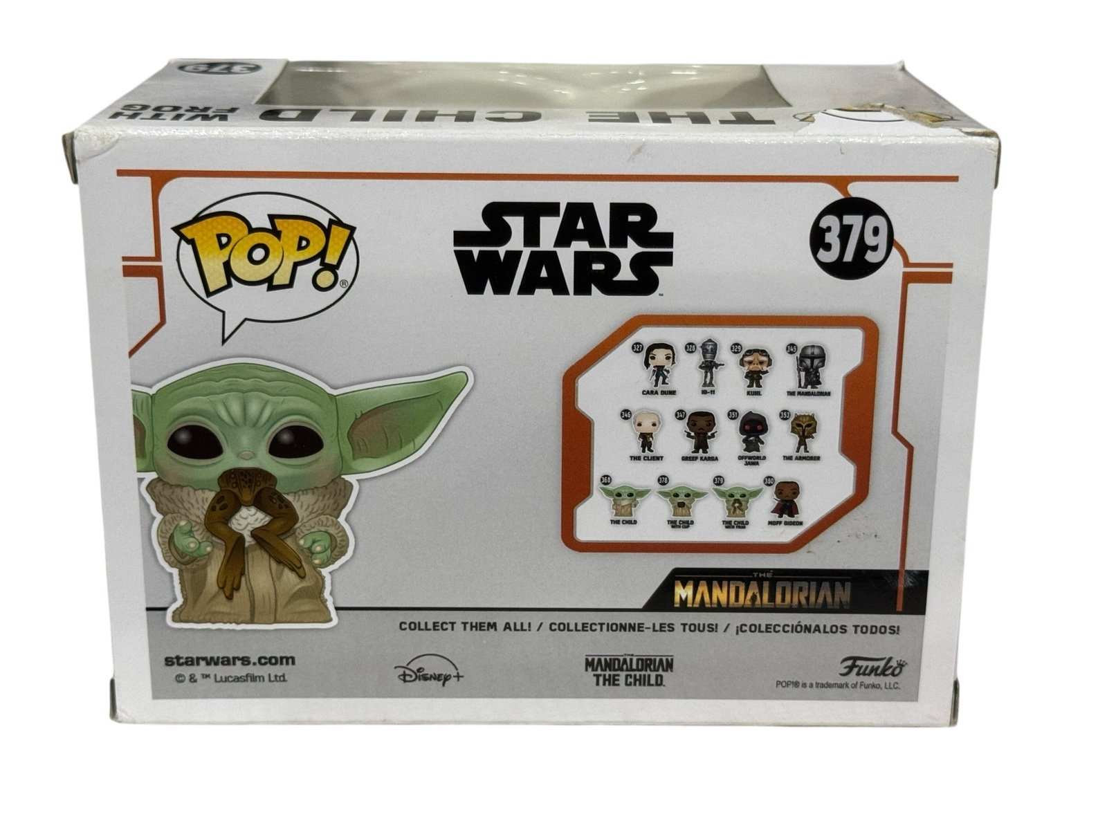 The Child with Frog Funko Pop 379 Star Wars Mandalorian collectible vinyl figure in box