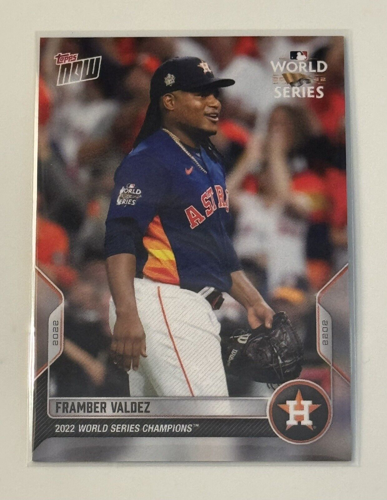 2022 Topps Now - Framber Valdez* - MLB Baseball - World Series Champions - WS-3*