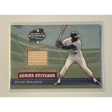 Frank Robinson 2004 Topps MLB World Series Stitches BAT Orioles & Dodgers SSR-FR