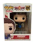 SHAZAM Freddy Funko Pop vinyl figure in superhero suit from Shazam Fury of the Gods movie