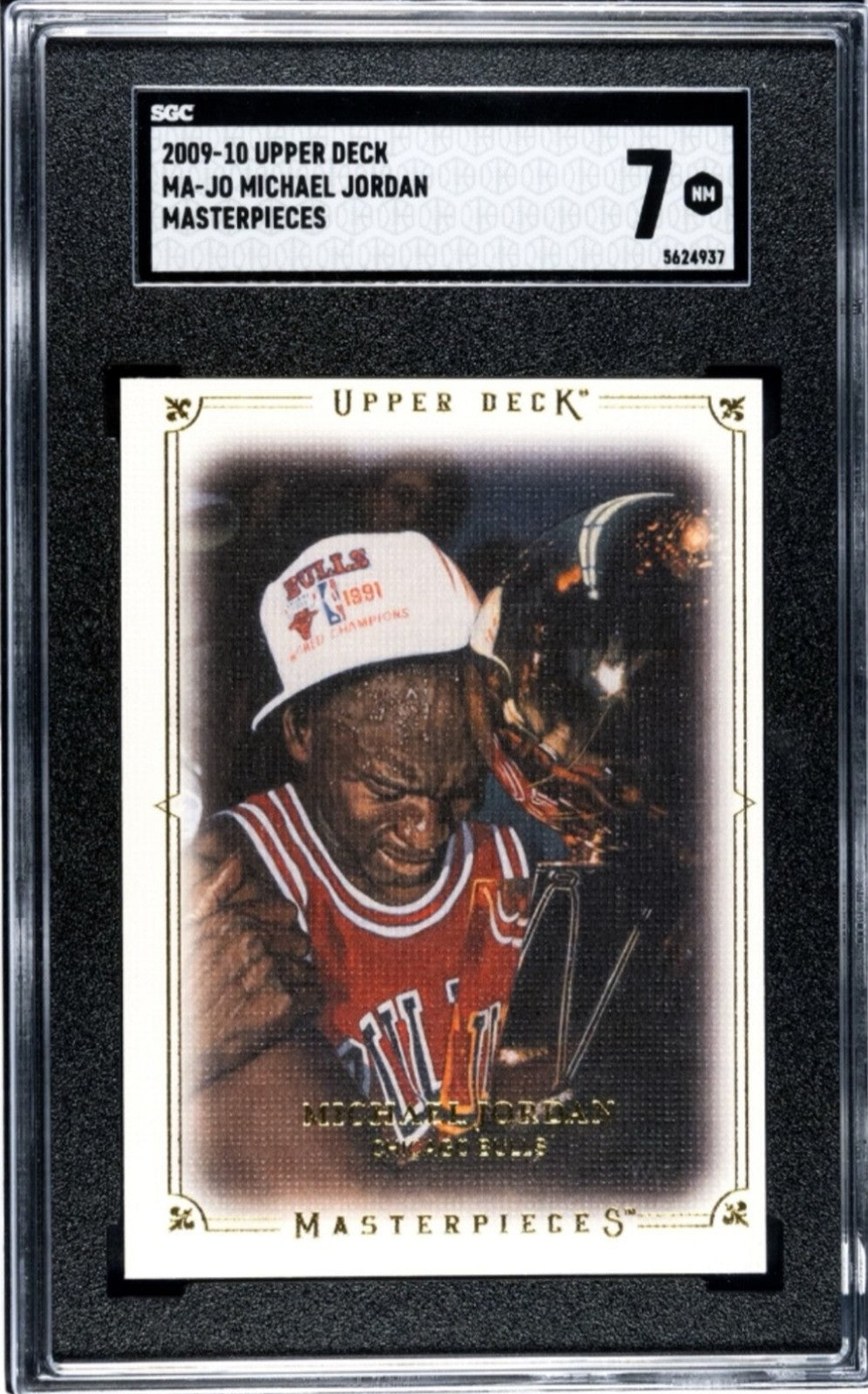 MICHAEL JORDAN 2009-10 Upper Deck Masterpieces Canvas Card MA-JO NBA Bulls SGC 7