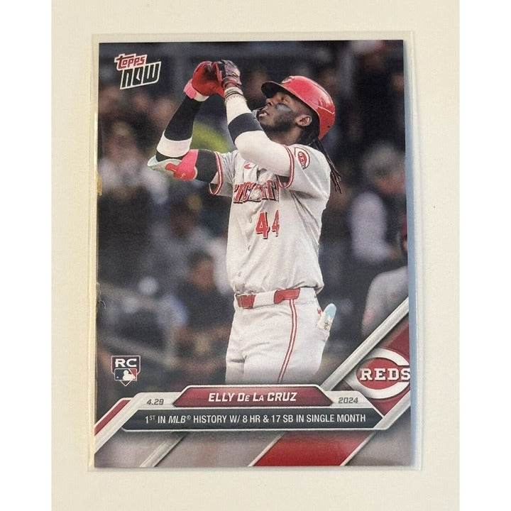 Elly De La Cruz RC 2024 TOPPS NOW Card MLB Cincy REDS Historic Rookie Month #135