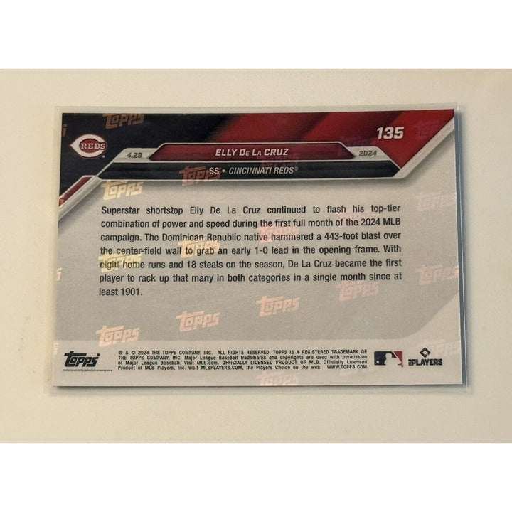 Elly De La Cruz RC 2024 TOPPS NOW Cincinnati Reds historic rookie card
