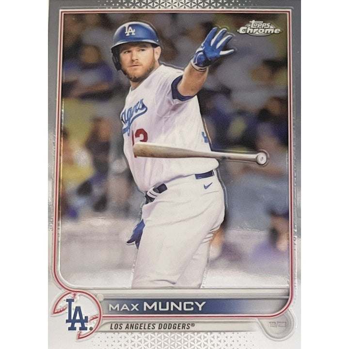 2022 Topps Chrome Update Max Muncy Los Angeles Dodgers baseball card #42