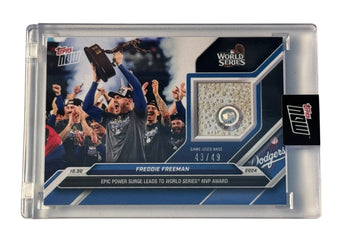 43/49 Topps Now LA 2024 World Series Game-Used MVP Freddie Freeman - Base Relic