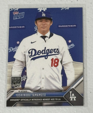 2023 TOPPS NOW Yoshinobu Yamato RC* #OS-25 - MLB Los Angeles Dodgers Rookie Card